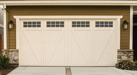 Carriage house style garage door