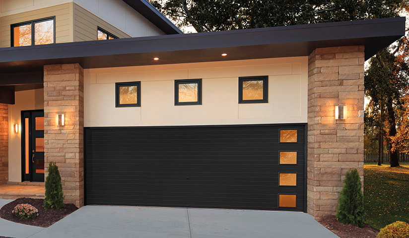 Modern Steel garage door