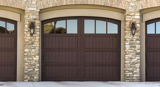 Wood garage door 7100
